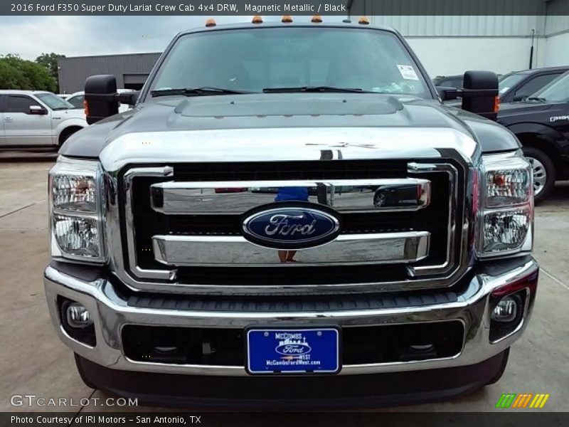 Magnetic Metallic / Black 2016 Ford F350 Super Duty Lariat Crew Cab 4x4 DRW