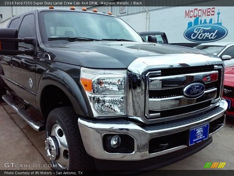 Magnetic Metallic / Black 2016 Ford F350 Super Duty Lariat Crew Cab 4x4 DRW