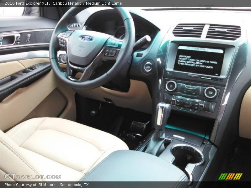 Caribou Metallic / Medium Light Camel 2016 Ford Explorer XLT
