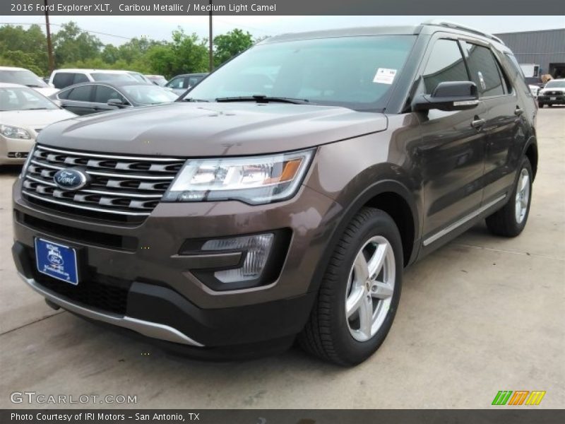Caribou Metallic / Medium Light Camel 2016 Ford Explorer XLT