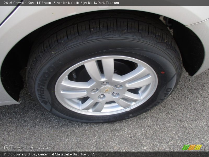 Silver Ice Metallic / Jet Black/Dark Titanium 2016 Chevrolet Sonic LT Sedan