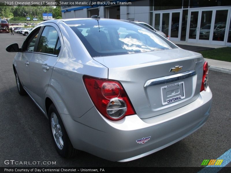 Silver Ice Metallic / Jet Black/Dark Titanium 2016 Chevrolet Sonic LT Sedan