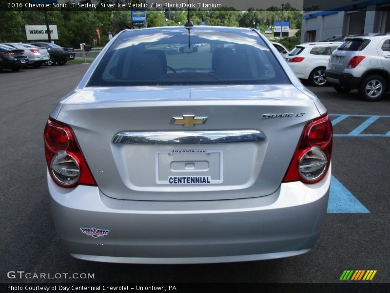 Silver Ice Metallic / Jet Black/Dark Titanium 2016 Chevrolet Sonic LT Sedan