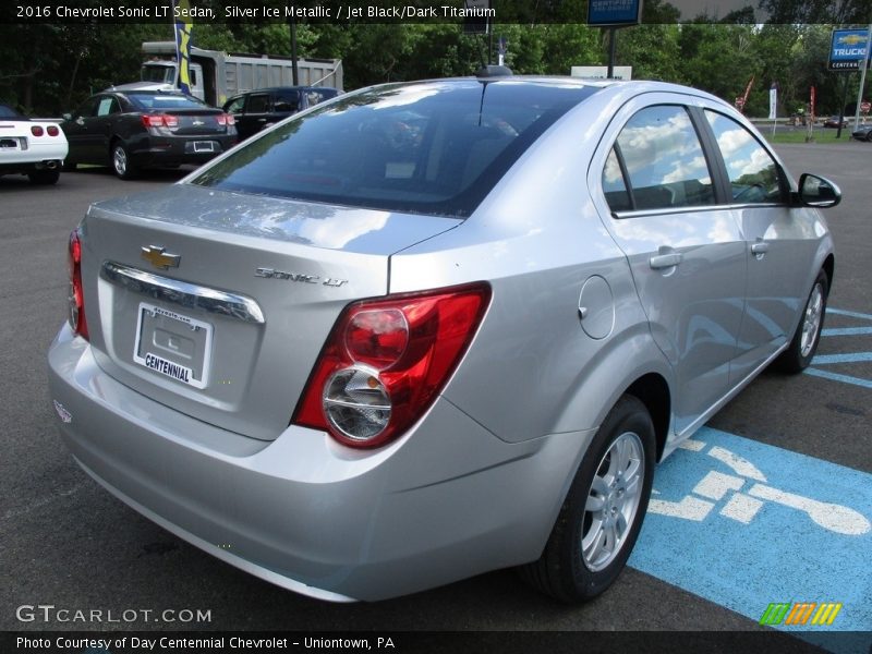 Silver Ice Metallic / Jet Black/Dark Titanium 2016 Chevrolet Sonic LT Sedan