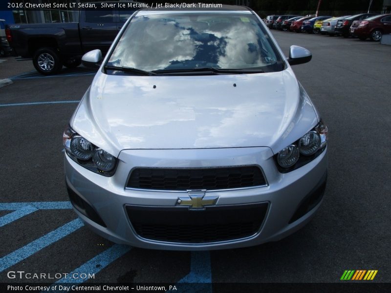 Silver Ice Metallic / Jet Black/Dark Titanium 2016 Chevrolet Sonic LT Sedan