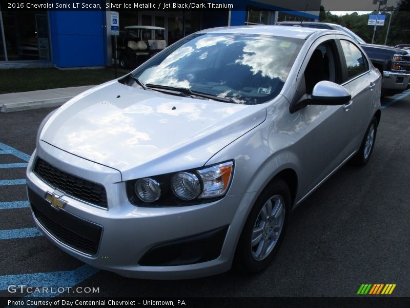 Silver Ice Metallic / Jet Black/Dark Titanium 2016 Chevrolet Sonic LT Sedan