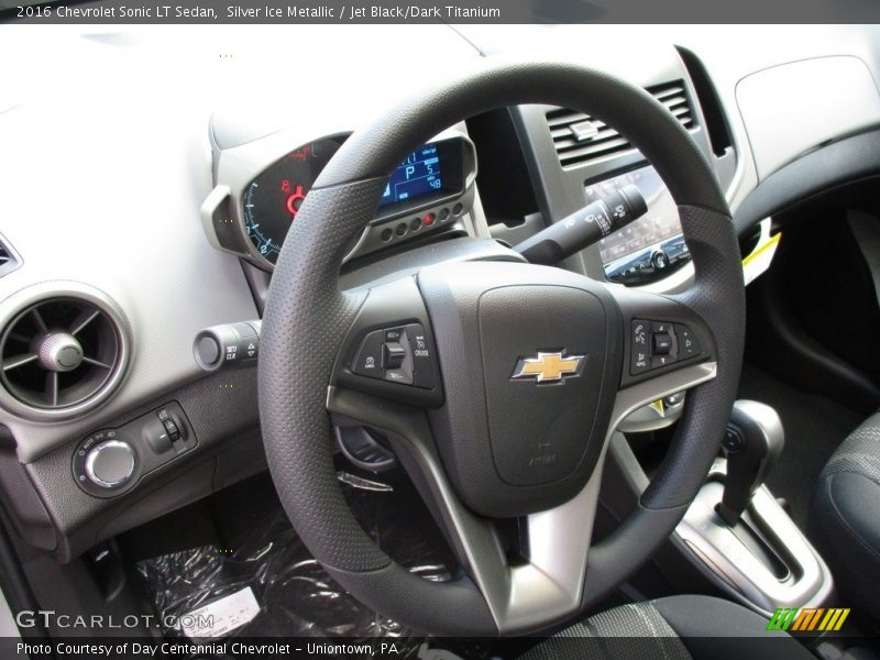 Silver Ice Metallic / Jet Black/Dark Titanium 2016 Chevrolet Sonic LT Sedan