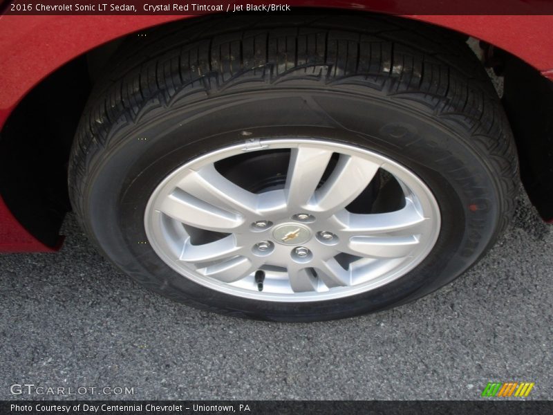 Crystal Red Tintcoat / Jet Black/Brick 2016 Chevrolet Sonic LT Sedan