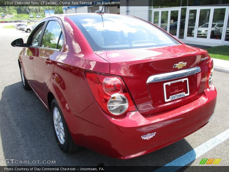 Crystal Red Tintcoat / Jet Black/Brick 2016 Chevrolet Sonic LT Sedan