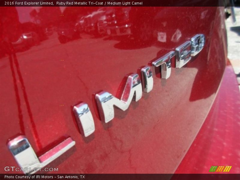 Ruby Red Metallic Tri-Coat / Medium Light Camel 2016 Ford Explorer Limited