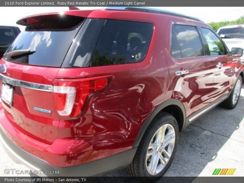 Ruby Red Metallic Tri-Coat / Medium Light Camel 2016 Ford Explorer Limited