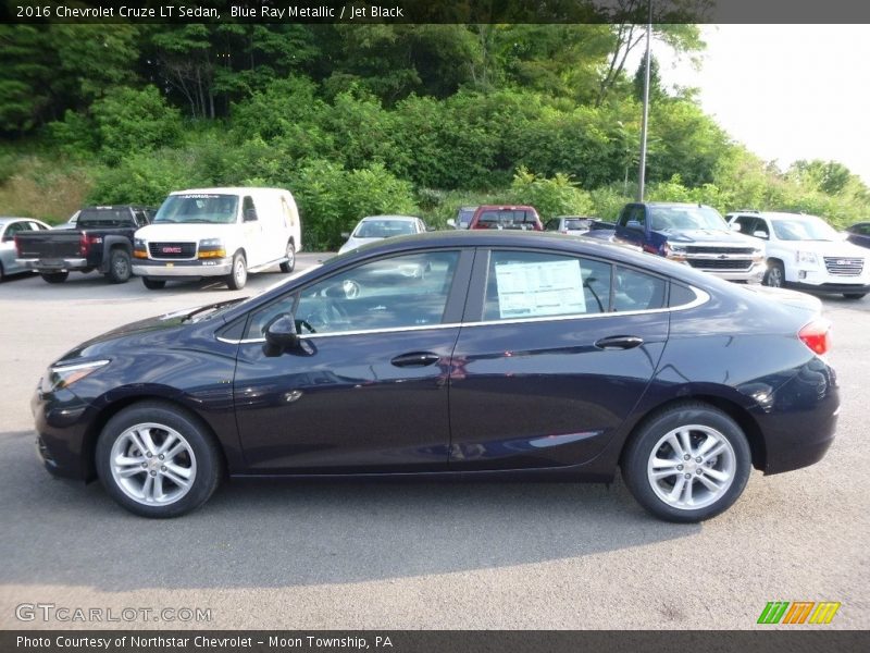 Blue Ray Metallic / Jet Black 2016 Chevrolet Cruze LT Sedan