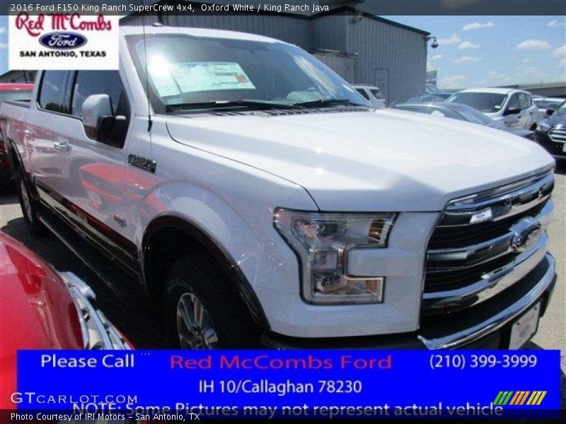 Oxford White / King Ranch Java 2016 Ford F150 King Ranch SuperCrew 4x4