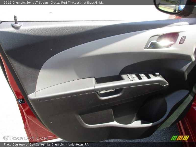 Crystal Red Tintcoat / Jet Black/Brick 2016 Chevrolet Sonic LT Sedan