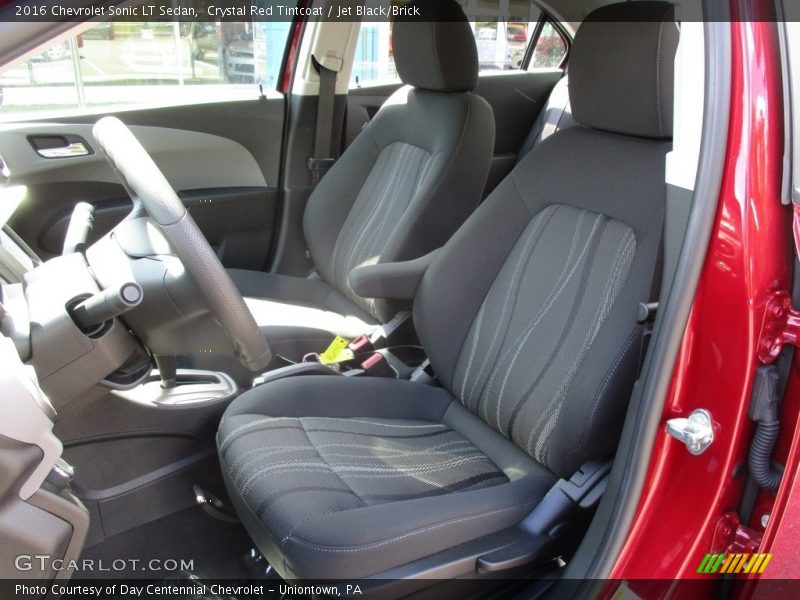 Crystal Red Tintcoat / Jet Black/Brick 2016 Chevrolet Sonic LT Sedan