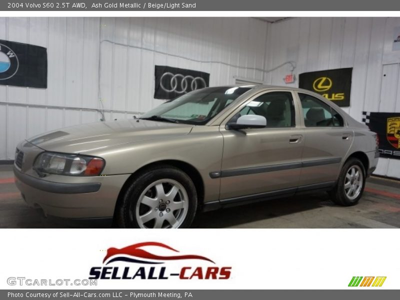 Ash Gold Metallic / Beige/Light Sand 2004 Volvo S60 2.5T AWD