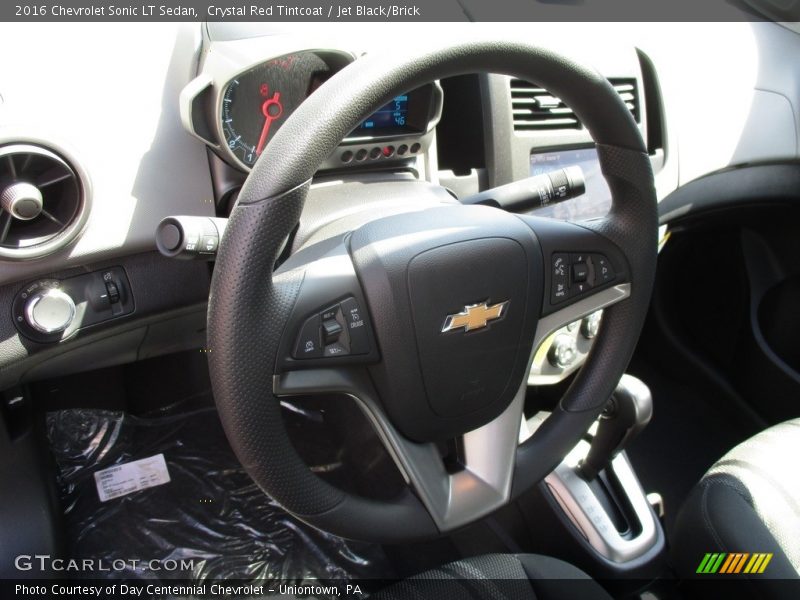 Crystal Red Tintcoat / Jet Black/Brick 2016 Chevrolet Sonic LT Sedan