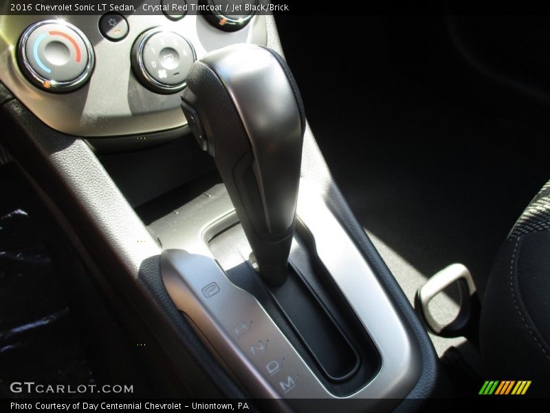 Crystal Red Tintcoat / Jet Black/Brick 2016 Chevrolet Sonic LT Sedan