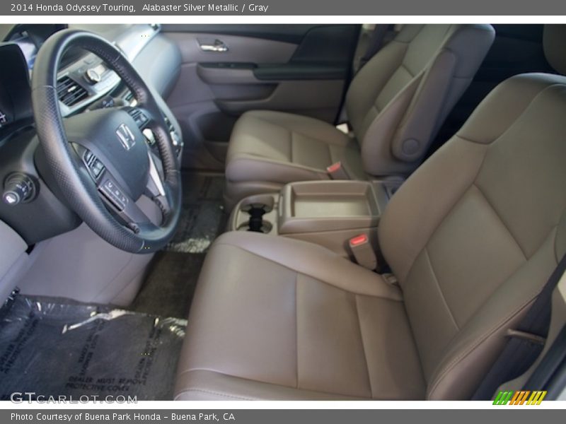 Alabaster Silver Metallic / Gray 2014 Honda Odyssey Touring