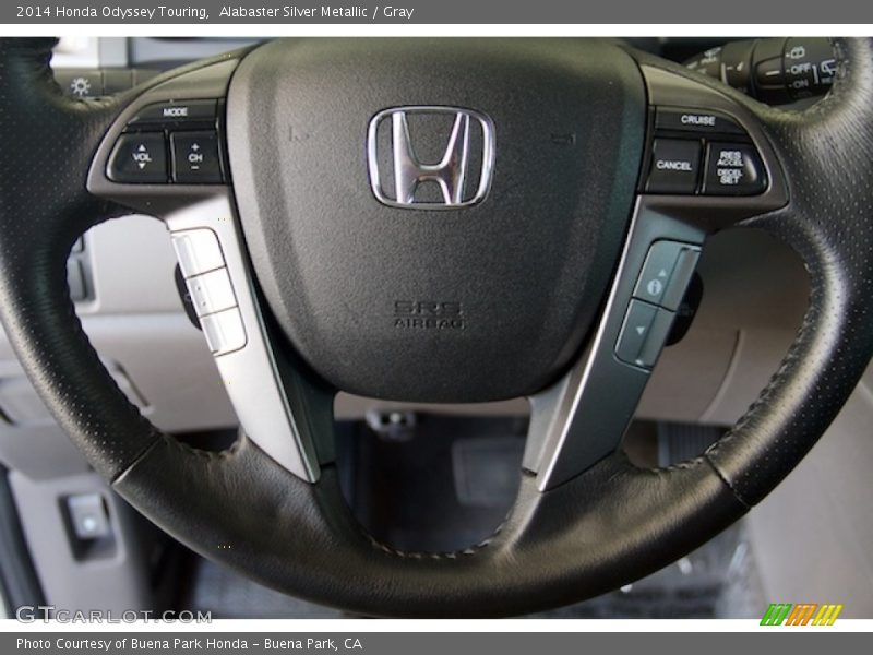 Alabaster Silver Metallic / Gray 2014 Honda Odyssey Touring
