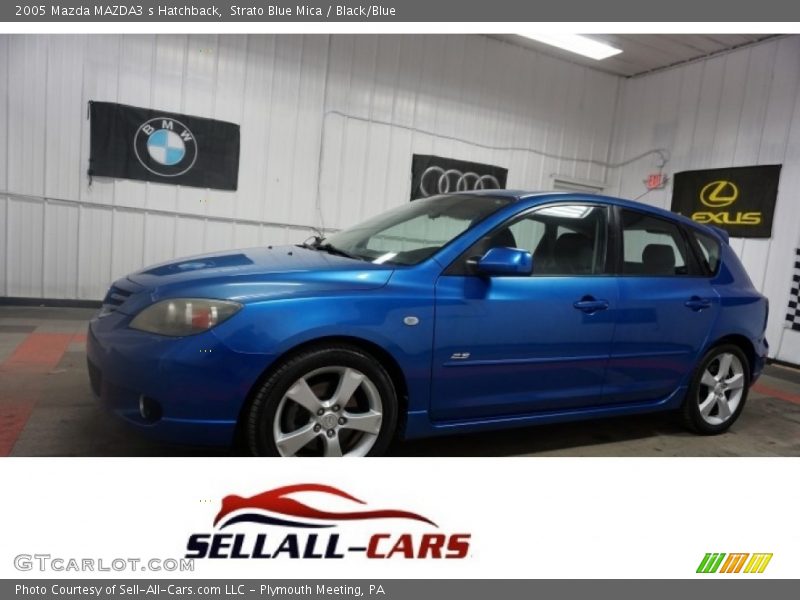 Strato Blue Mica / Black/Blue 2005 Mazda MAZDA3 s Hatchback