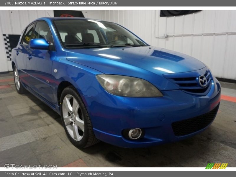 Strato Blue Mica / Black/Blue 2005 Mazda MAZDA3 s Hatchback