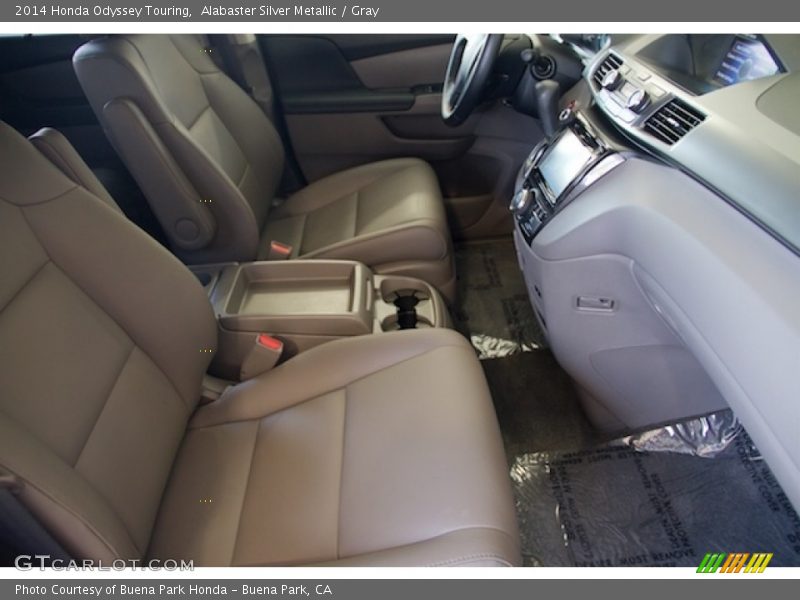 Alabaster Silver Metallic / Gray 2014 Honda Odyssey Touring