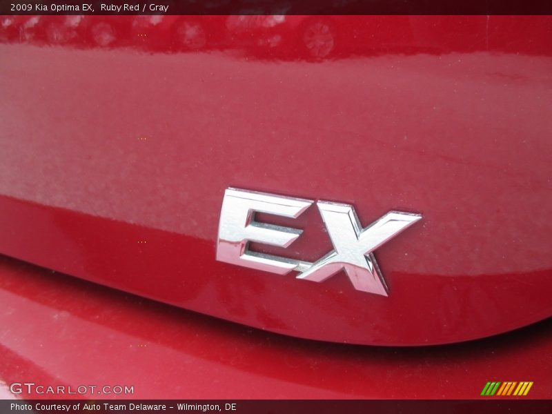 Ruby Red / Gray 2009 Kia Optima EX