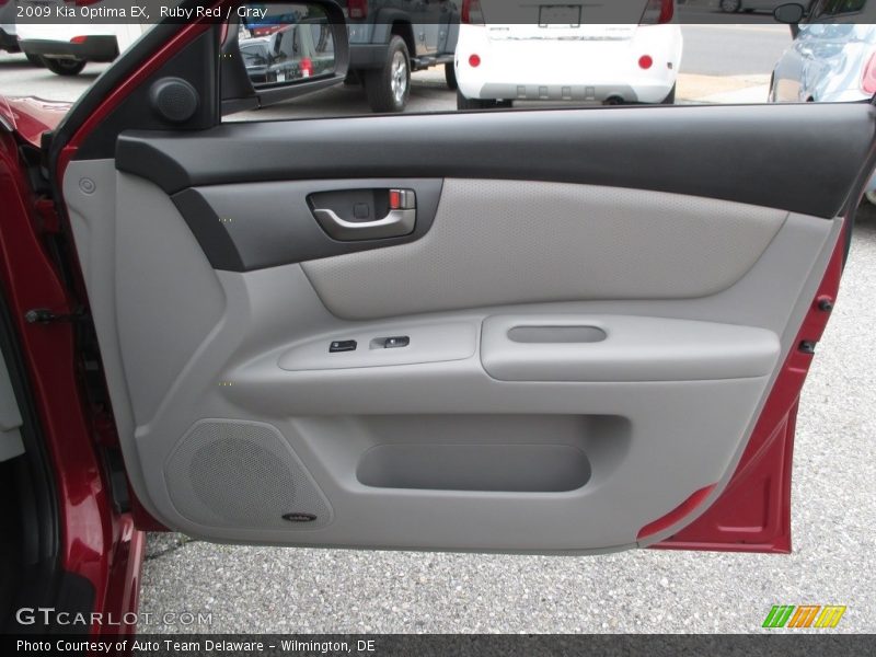 Ruby Red / Gray 2009 Kia Optima EX