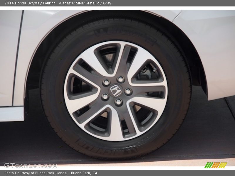 Alabaster Silver Metallic / Gray 2014 Honda Odyssey Touring