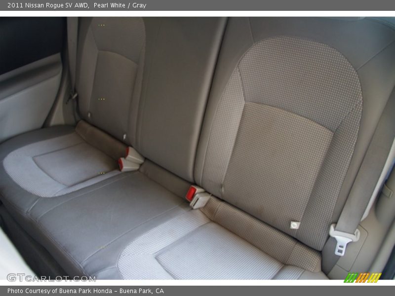 Pearl White / Gray 2011 Nissan Rogue SV AWD
