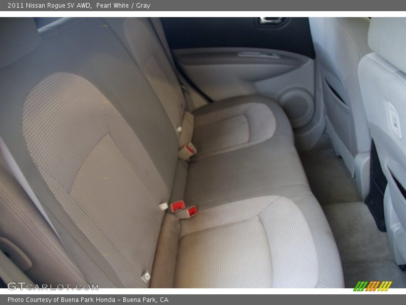 Pearl White / Gray 2011 Nissan Rogue SV AWD