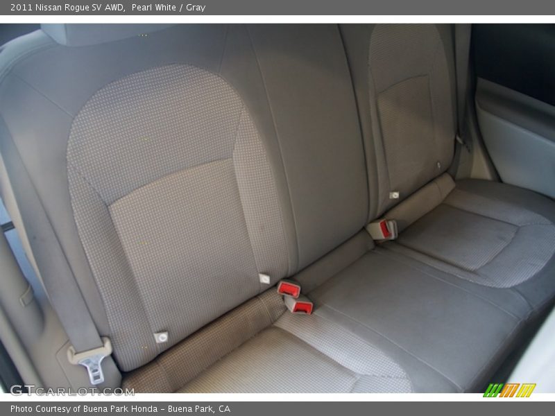 Pearl White / Gray 2011 Nissan Rogue SV AWD