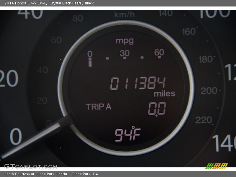 Crystal Black Pearl / Black 2014 Honda CR-V EX-L