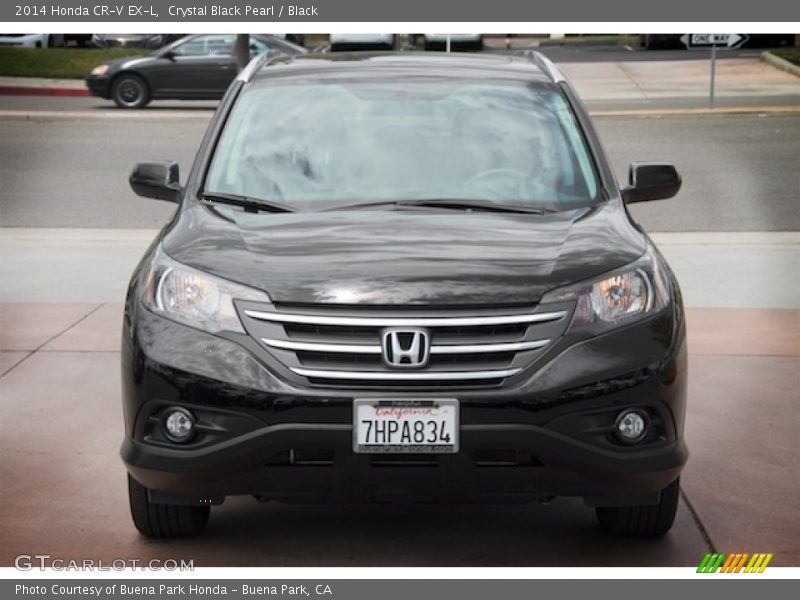 Crystal Black Pearl / Black 2014 Honda CR-V EX-L