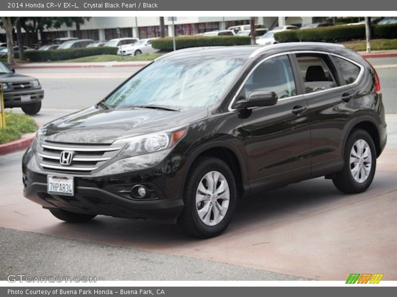 Crystal Black Pearl / Black 2014 Honda CR-V EX-L