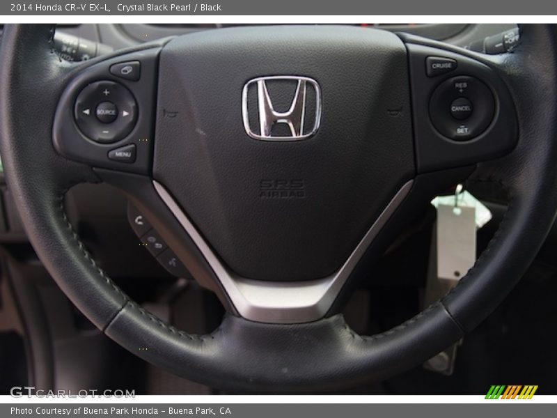 Crystal Black Pearl / Black 2014 Honda CR-V EX-L