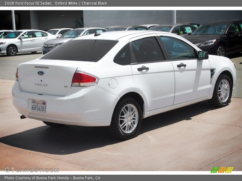 Oxford White / Charcoal Black 2008 Ford Focus SE Sedan