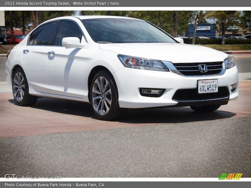 White Orchid Pearl / Ivory 2013 Honda Accord Touring Sedan