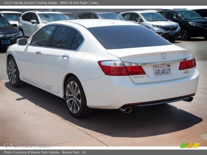 White Orchid Pearl / Ivory 2013 Honda Accord Touring Sedan