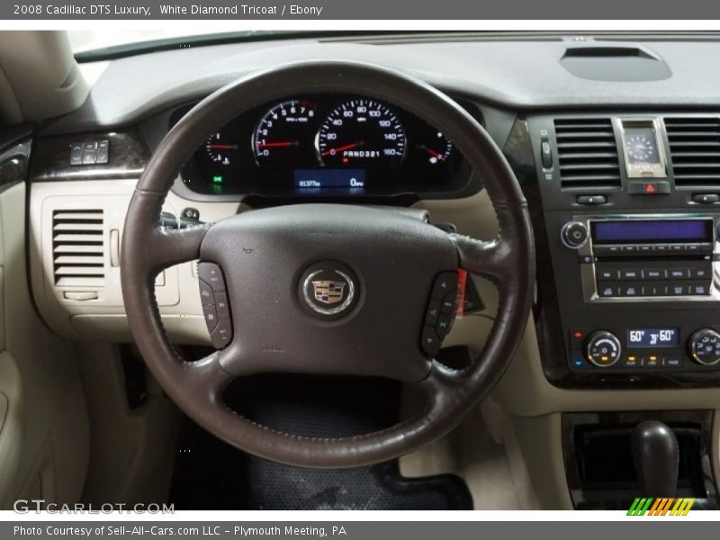 White Diamond Tricoat / Ebony 2008 Cadillac DTS Luxury