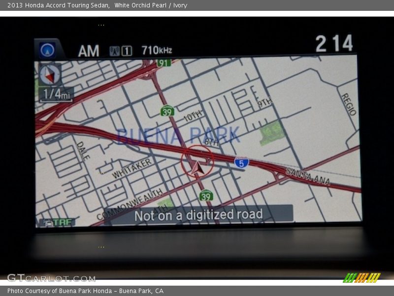 White Orchid Pearl / Ivory 2013 Honda Accord Touring Sedan