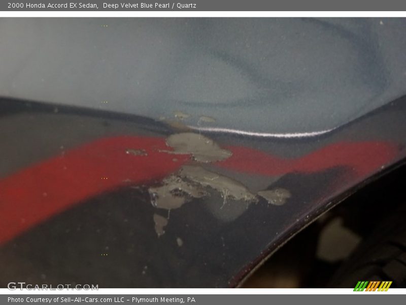 Deep Velvet Blue Pearl / Quartz 2000 Honda Accord EX Sedan
