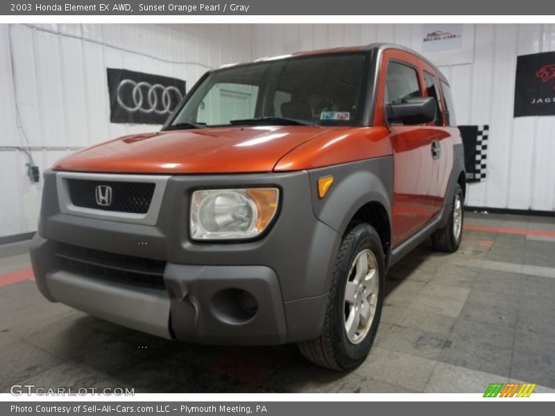 Sunset Orange Pearl / Gray 2003 Honda Element EX AWD