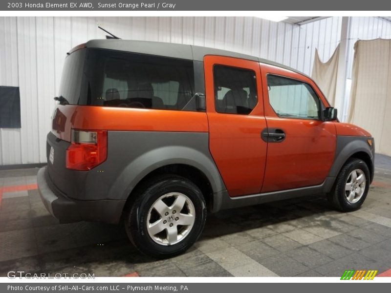 Sunset Orange Pearl / Gray 2003 Honda Element EX AWD