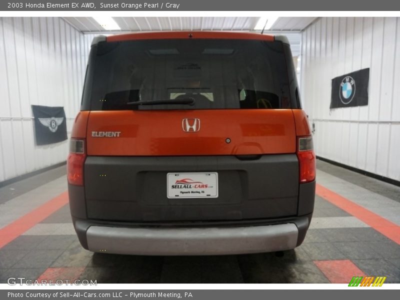Sunset Orange Pearl / Gray 2003 Honda Element EX AWD