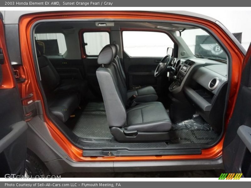 Sunset Orange Pearl / Gray 2003 Honda Element EX AWD