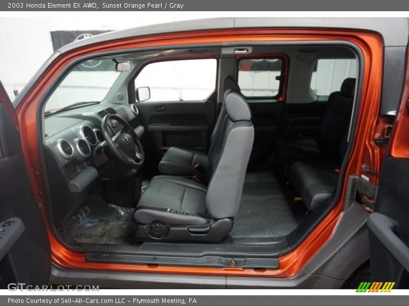Sunset Orange Pearl / Gray 2003 Honda Element EX AWD
