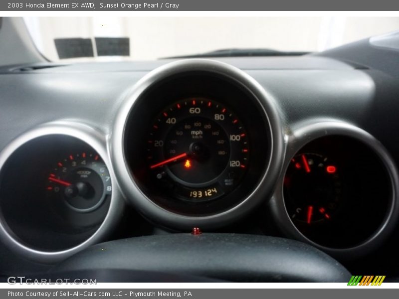 Sunset Orange Pearl / Gray 2003 Honda Element EX AWD
