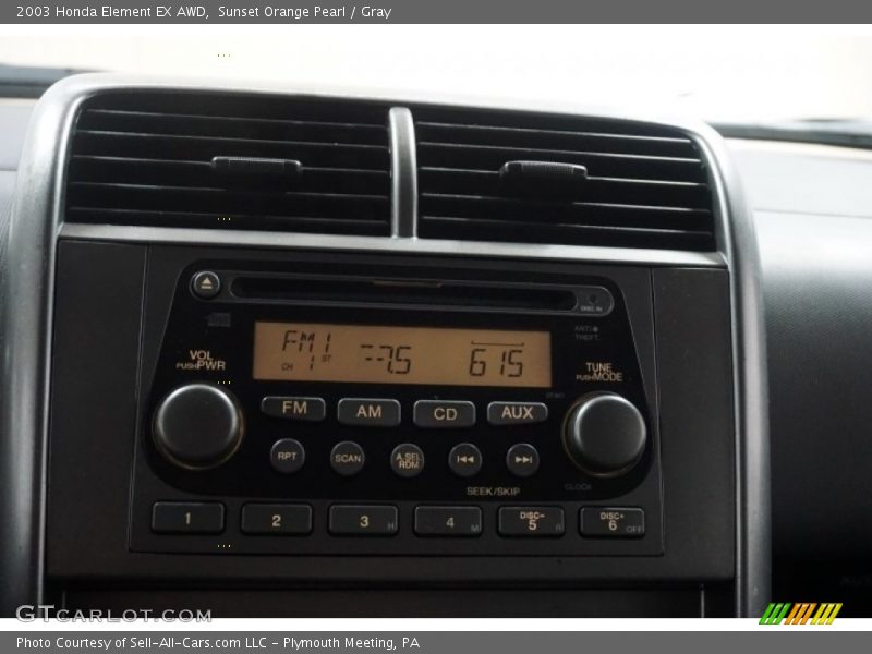 Sunset Orange Pearl / Gray 2003 Honda Element EX AWD